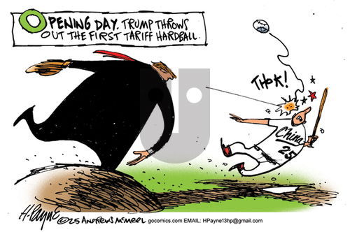 Henry Payne on Friday April 11, 2025 Comic Strip