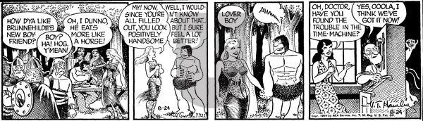 Alley Oop on Tuesday August 24, 1954 Comic Strip