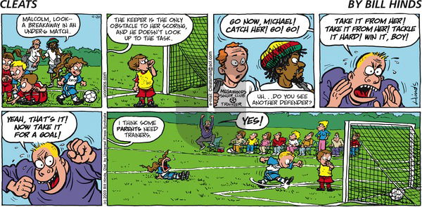 Cleats on Sunday April 20, 2003 Comic Strip