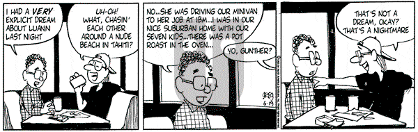 Luann on Monday June 19, 1995 Comic Strip