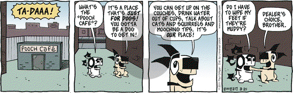 Pooch Cafe on Monday March 21, 2011 Comic Strip