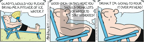 The Born Loser on Monday August 15, 2011 Comic Strip