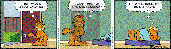 Garfield on Monday December 28, 2015 Comic Strip