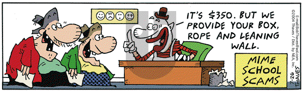 Frank and Ernest on Monday July 26, 2004 Comic Strip