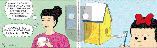 Nancy on Friday December 18, 2020 Comic Strip