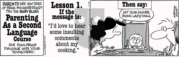 Baby Blues - Monday January 4, 1999 Comic Strip