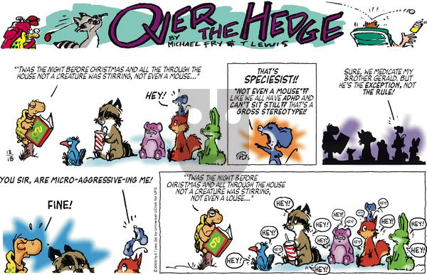 Over the Hedge on Sunday December 18, 2016 Comic Strip