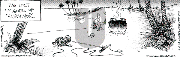 Non Sequitur on Tuesday July 18, 2000 Comic Strip