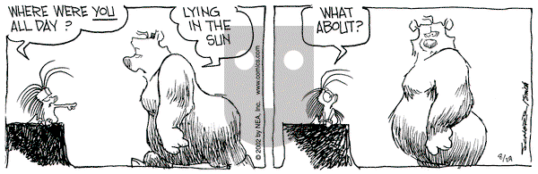 The Grizzwells on Thursday August 29, 2002 Comic Strip