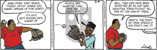 Cleats on Monday May 19, 2008 Comic Strip
