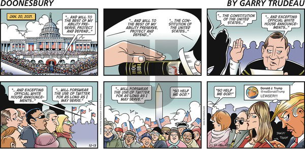 Doonesbury on Sunday October 13, 2019 Comic Strip