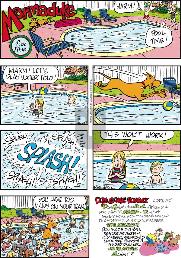 Marmaduke on Sunday July 5, 2015 Comic Strip
