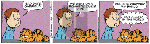 Garfield on Thursday February 23, 2006 Comic Strip