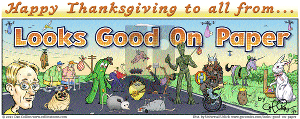 Looks Good on Paper - Thursday November 23, 2023 Comic Strip