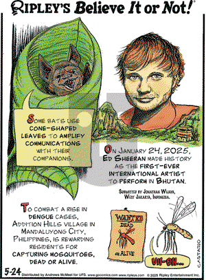 Ripley's Believe It or Not on Saturday May 24, 2025 Comic Strip