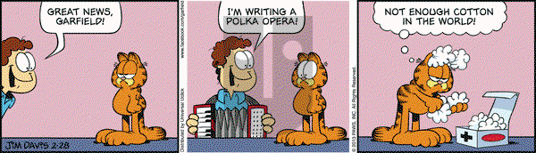 Garfield on Thursday February 28, 2013 Comic Strip