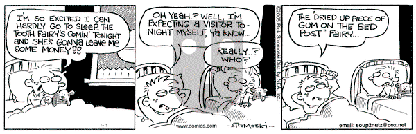 Soup to Nutz - Old on Thursday January 13, 2005 Comic Strip