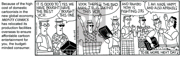 Monty on Friday January 9, 2004 Comic Strip