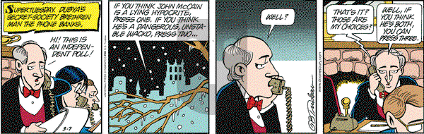 Doonesbury on Tuesday March 7, 2000 Comic Strip