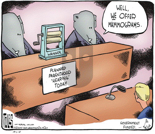 Tom Toles on Thursday October 1, 2015 Comic Strip