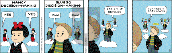 Nancy - Thursday January 18, 2024 Comic Strip
