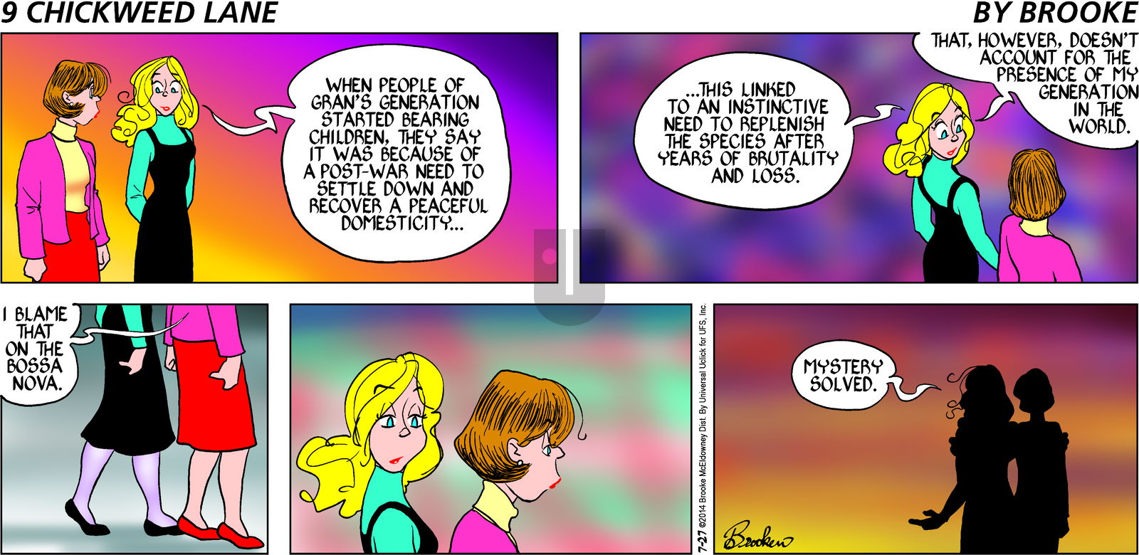 9 Chickweed Lane on Sunday July 27, 2014 Comic Strip
