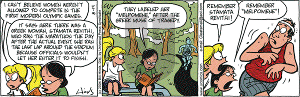 Cleats on Thursday August 19, 2004 Comic Strip