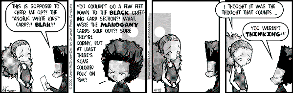 The Boondocks on Wednesday November 14, 2007 Comic Strip