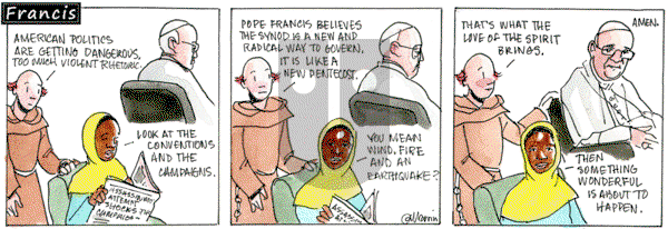 Francis on Monday July 29, 2024 Comic Strip
