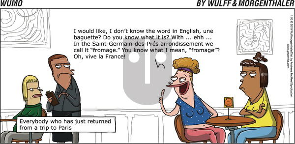 WuMo on Sunday November 3, 2019 Comic Strip