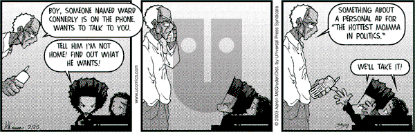 The Boondocks on Saturday September 29, 2012 Comic Strip