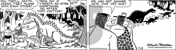 Alley Oop on Friday July 24, 1998 Comic Strip