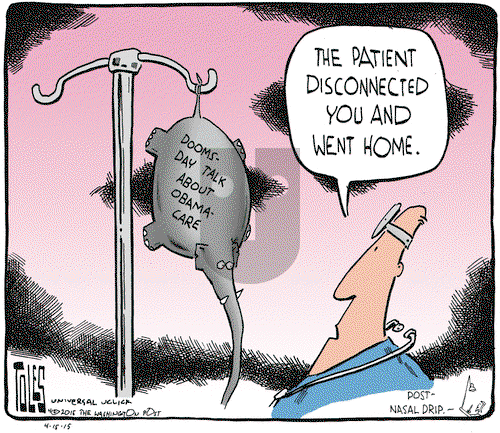 Tom Toles on Wednesday April 15, 2015 Comic Strip