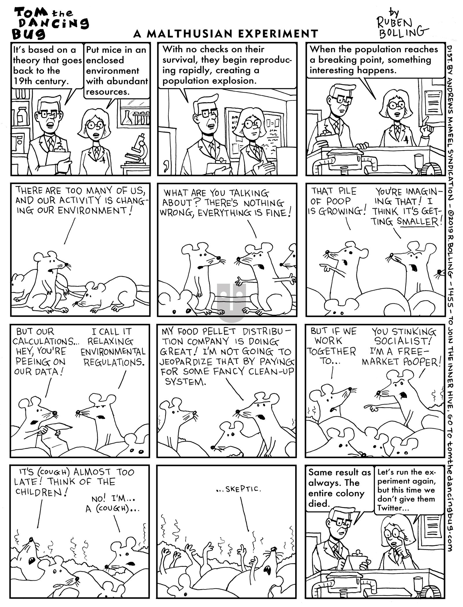 Tom the Dancing Bug - Monday September 16, 2019 Comic Strip