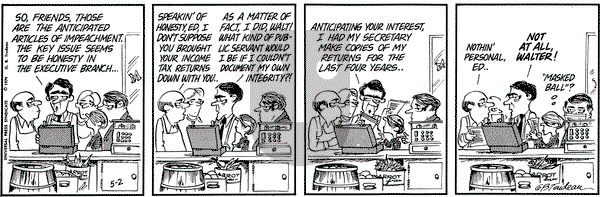 Doonesbury on Thursday May 2, 1974 Comic Strip