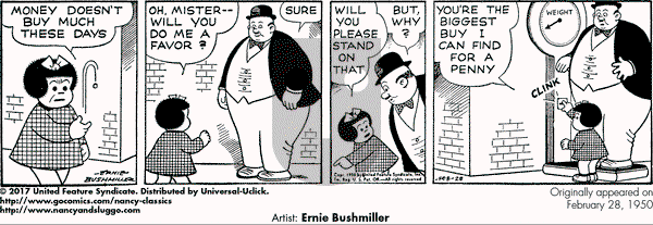 Nancy Classics on Tuesday February 28, 2017 Comic Strip