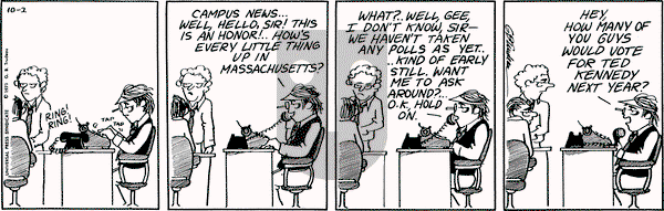 Doonesbury on Saturday October 2, 1971 Comic Strip