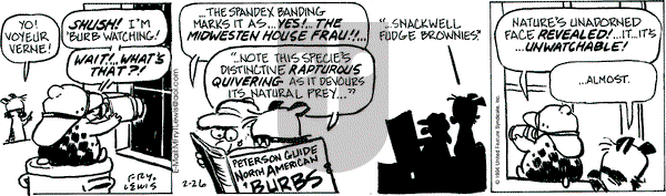 Over the Hedge on Monday February 26, 1996 Comic Strip