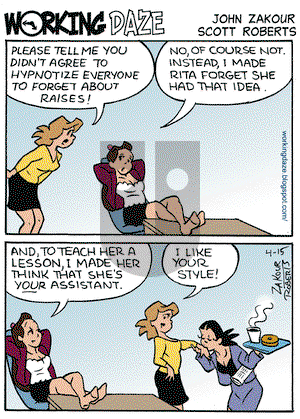 Working Daze on Wednesday April 15, 2009 Comic Strip