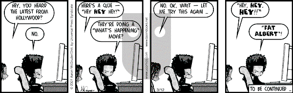 The Boondocks on Monday October 13, 2008 Comic Strip
