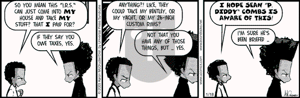 The Boondocks on Saturday August 21, 2010 Comic Strip