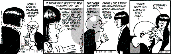 Doonesbury on Thursday September 24, 1987 Comic Strip