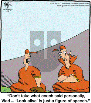 In the Bleachers on Wednesday May 17, 2017 Comic Strip