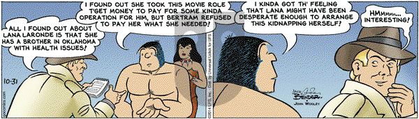 Alley Oop on Friday October 31, 2014 Comic Strip