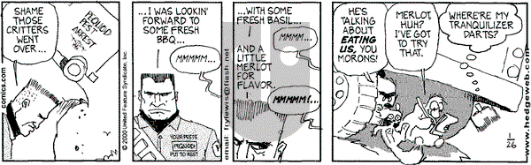 Over the Hedge on Friday August 30, 2002 Comic Strip