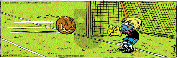 Cleats - Thursday October 31, 2002 Comic Strip