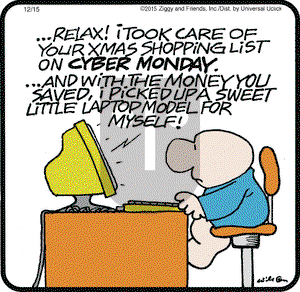 Ziggy on Tuesday December 15, 2015 Comic Strip