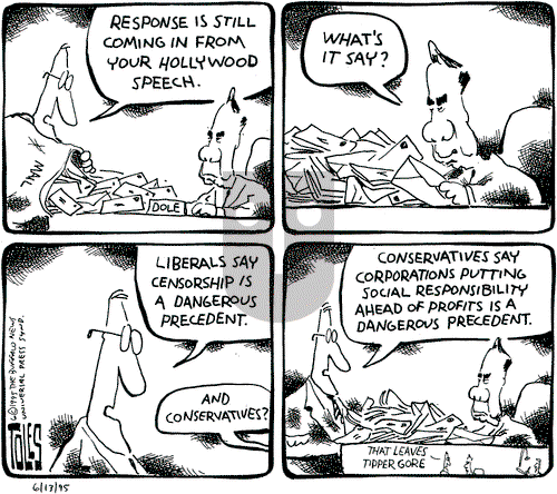 Tom Toles on Tuesday June 13, 1995 Comic Strip