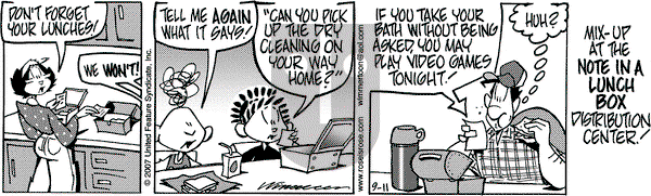 Rose is Rose on Tuesday September 11, 2007 Comic Strip