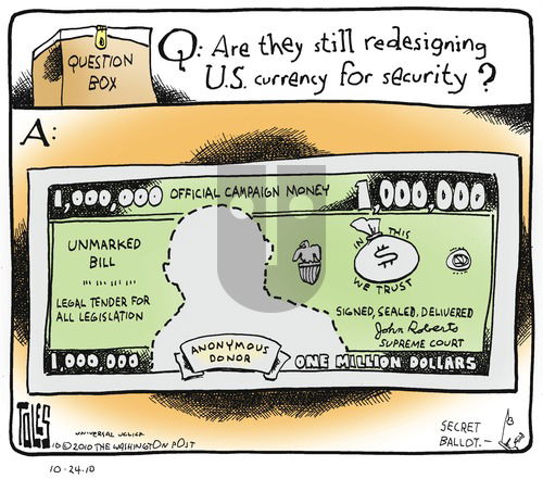 Tom Toles on Sunday October 24, 2010 Comic Strip